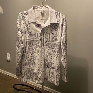 Cotton-On Mens Shirt Ivory L
